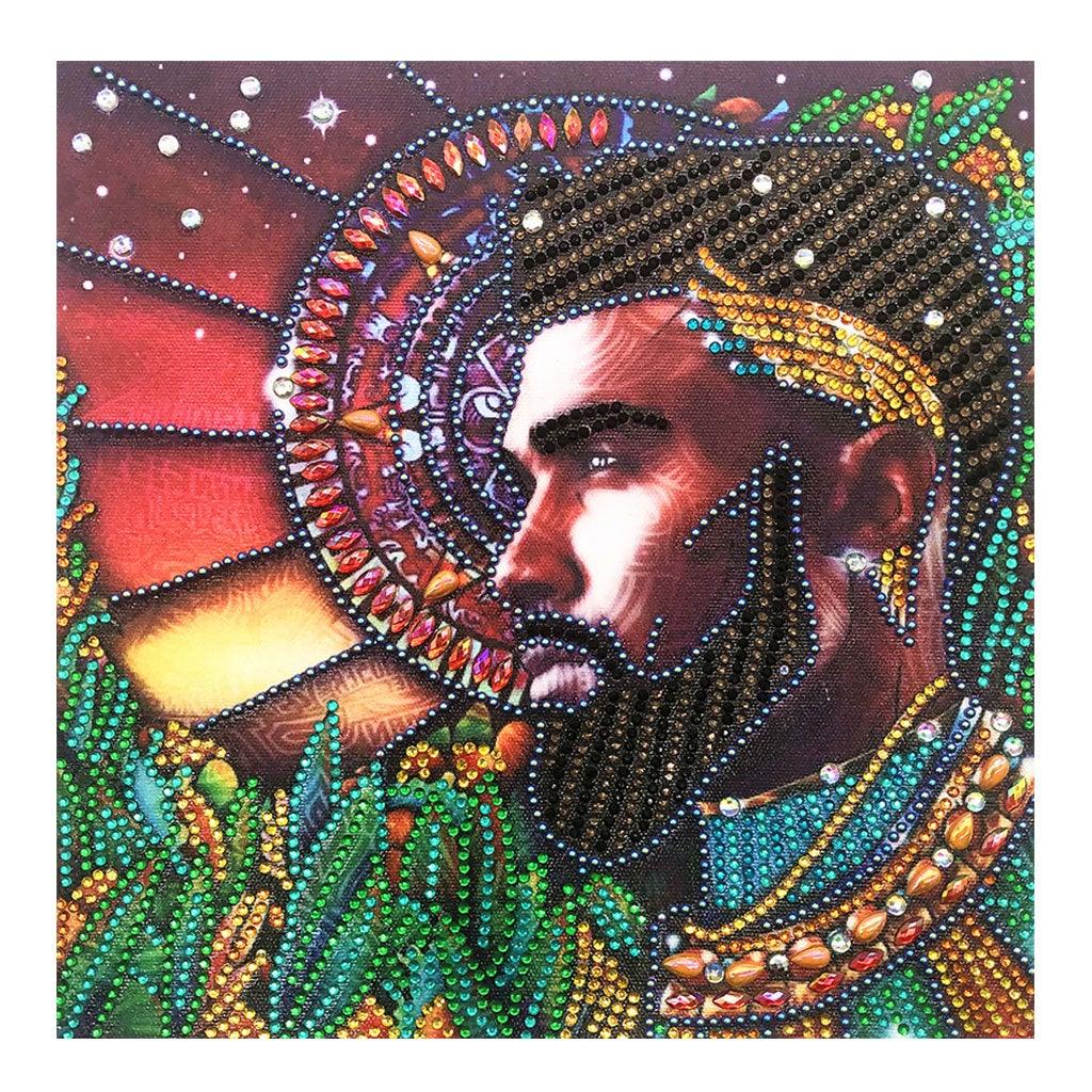 Crystal Rhinestone Diamond Painting Kit - African Men - Hibah-Diamond painting art studio
