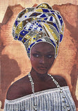 Crystal Rhinestone Diamond Painting Kit - African women - Hibah-Diamond painting art studio