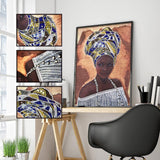 Crystal Rhinestone Diamond Painting Kit - African women - Hibah-Diamond painting art studio