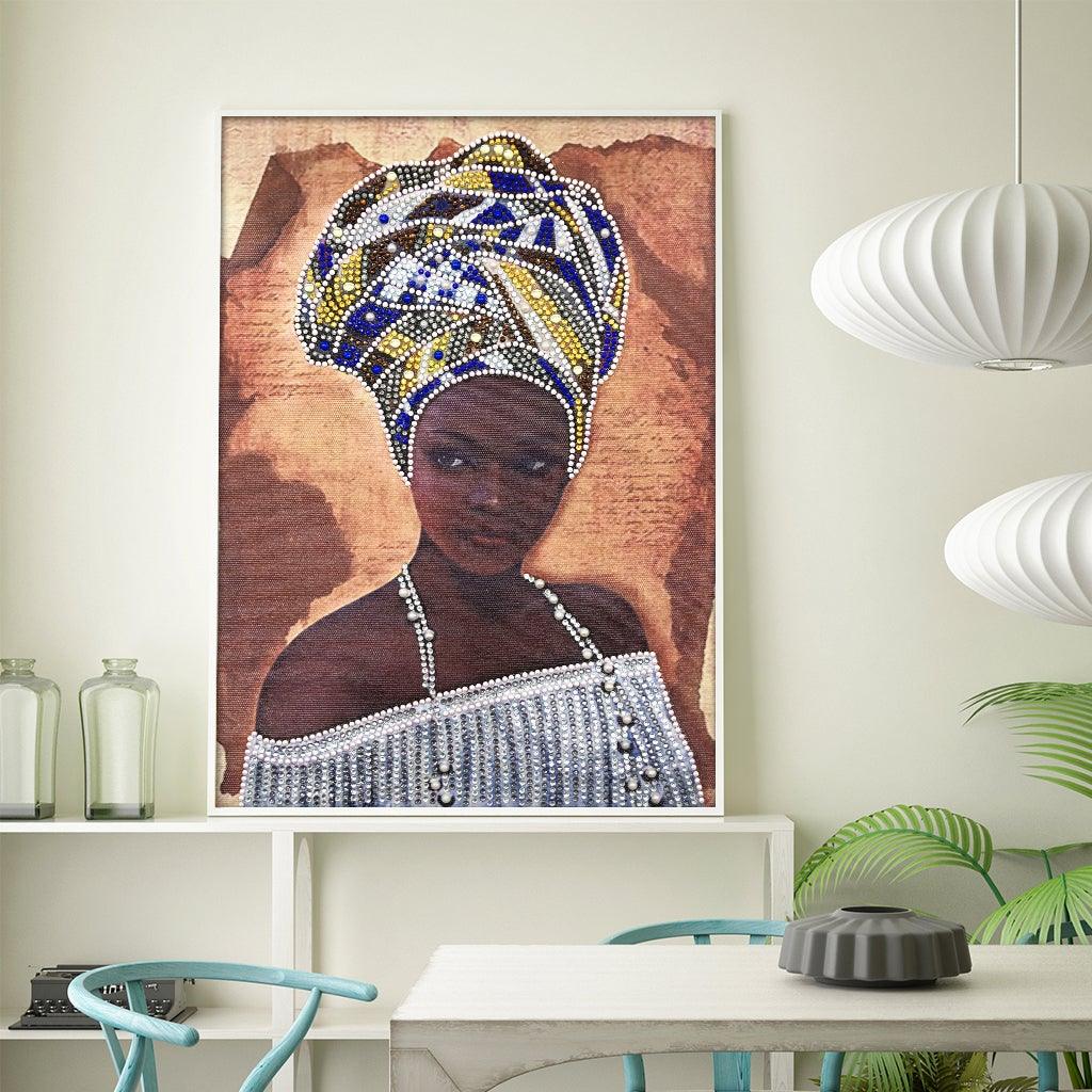 Crystal Rhinestone Diamond Painting Kit - African women - Hibah-Diamond painting art studio