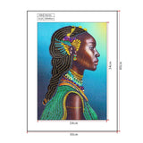 Crystal Rhinestone Diamond Painting Kit - African women - Hibah-Diamond painting art studio