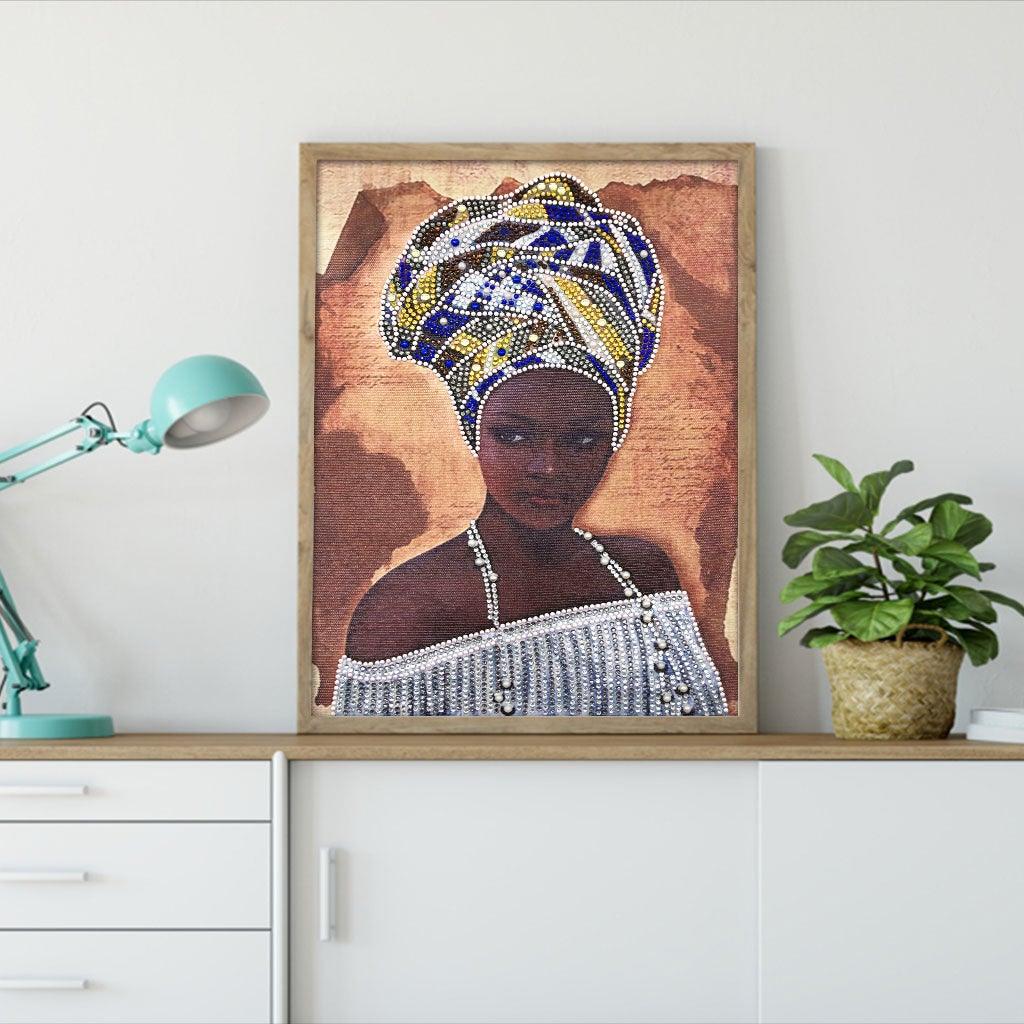Crystal Rhinestone Diamond Painting Kit - African women - Hibah-Diamond painting art studio