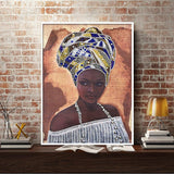 Crystal Rhinestone Diamond Painting Kit - African women - Hibah-Diamond painting art studio