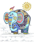 Crystal Rhinestone Diamond Painting Kit - An elephant and a bird