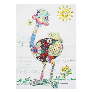 Crystal Rhinestone Diamond Painting Kit - An ostrich - Hibah-Diamond painting art studio