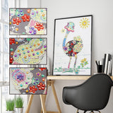 Crystal Rhinestone Diamond Painting Kit - An ostrich - Hibah-Diamond painting art studio
