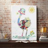 Crystal Rhinestone Diamond Painting Kit - An ostrich - Hibah-Diamond painting art studio