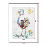Crystal Rhinestone Diamond Painting Kit - An ostrich - Hibah-Diamond painting art studio