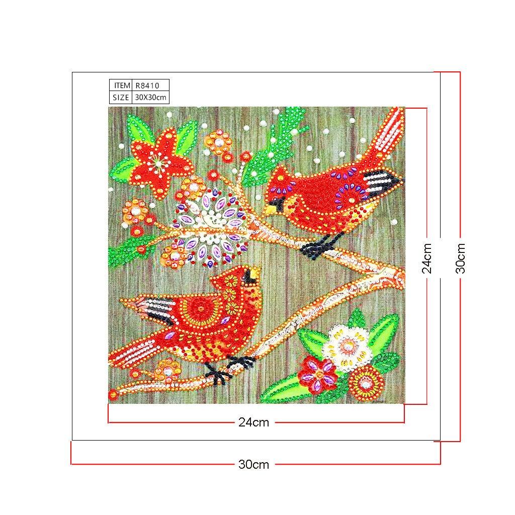 Crystal Rhinestone Diamond Painting Kit - Animal Cardinals - Hibah-Diamond painting art studio