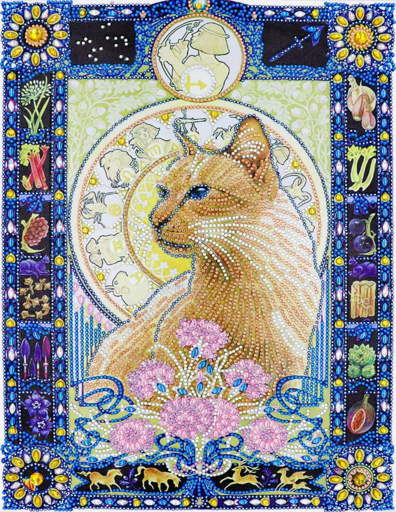 Crystal Rhinestone Diamond Painting Kit - Animal cat (16x20inch) - Hibah-Diamond painting art studio