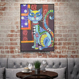 Crystal Rhinestone Diamond Painting Kit - Animal cat - Hibah-Diamond painting art studio