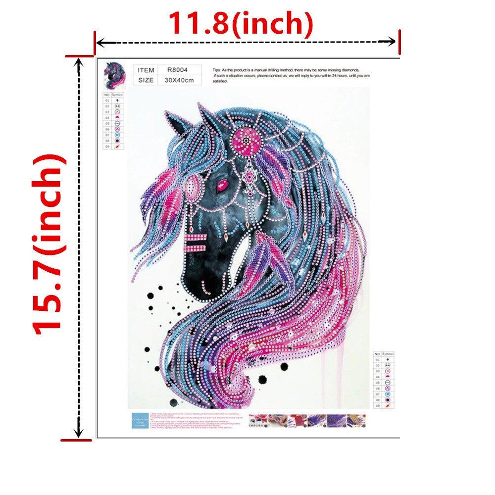 Crystal Rhinestone Diamond Painting Kit - Animal horse - Hibah-Diamond painting art studio
