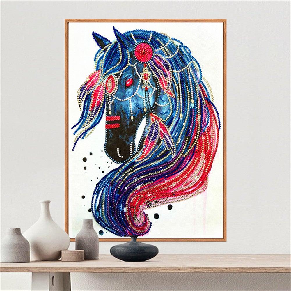 Crystal Rhinestone Diamond Painting Kit - Animal horse - Hibah-Diamond painting art studio