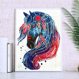 Crystal Rhinestone Diamond Painting Kit - Animal horse - Hibah-Diamond painting art studio