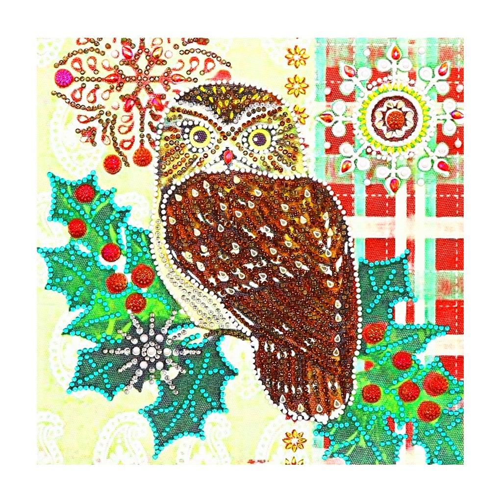 Crystal Rhinestone Diamond Painting Kit - Animal owl - Hibah-Diamond painting art studio