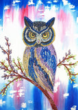 Crystal Rhinestone Diamond Painting Kit - Animal Owl
