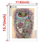 Crystal Rhinestone Diamond Painting Kit - Animal Owl - Hibah-Diamond painting art studio