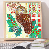 Crystal Rhinestone Diamond Painting Kit - Animal owl - Hibah-Diamond painting art studio