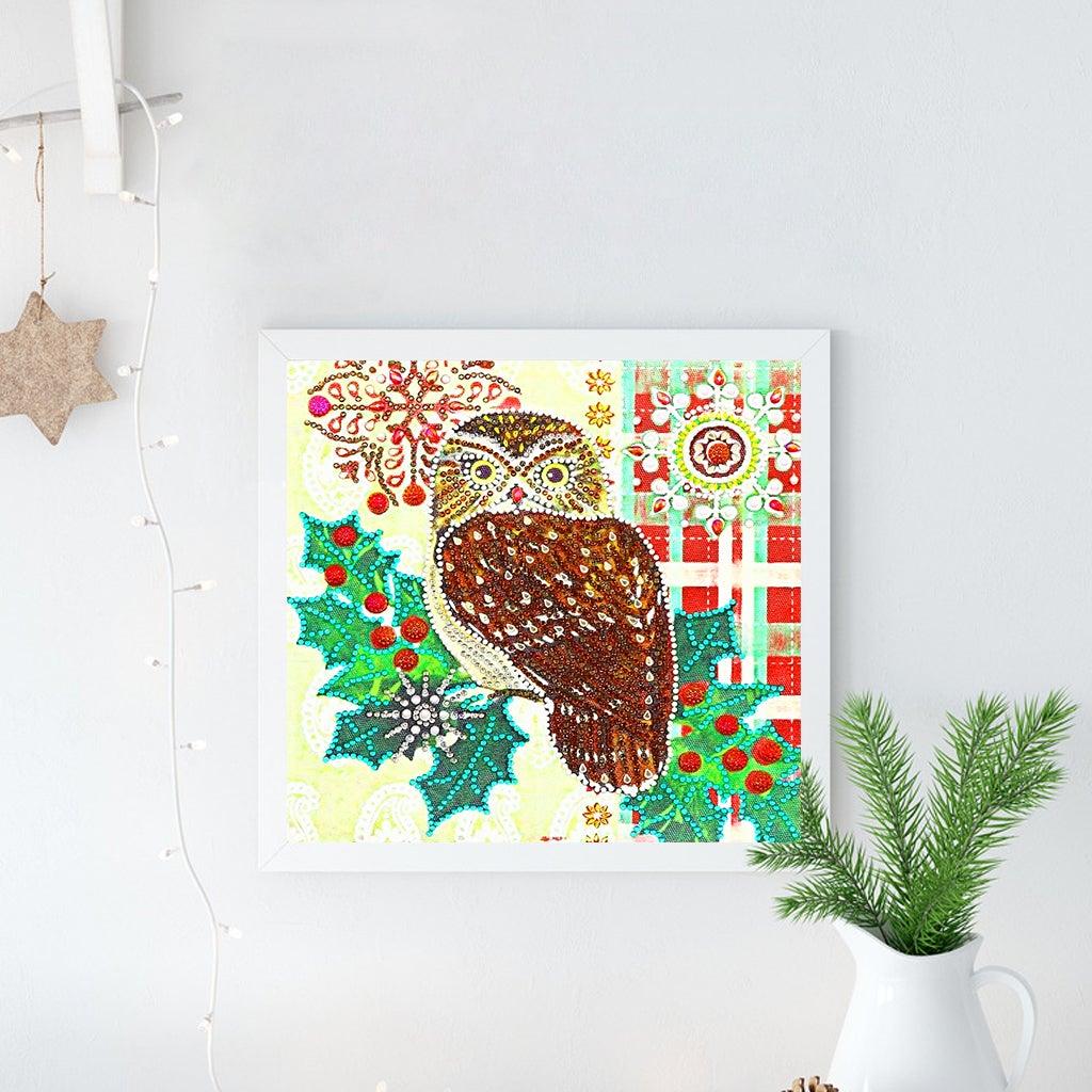 Crystal Rhinestone Diamond Painting Kit - Animal owl - Hibah-Diamond painting art studio