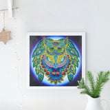 Crystal Rhinestone Diamond Painting Kit - Animal Owl - Hibah-Diamond painting art studio