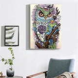 Crystal Rhinestone Diamond Painting Kit - Animal Owl - Hibah-Diamond painting art studio