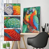 Crystal Rhinestone Diamond Painting Kit - Animal Parrot