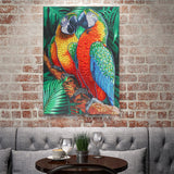 Crystal Rhinestone Diamond Painting Kit - Animal Parrot - Hibah-Diamond painting art studio