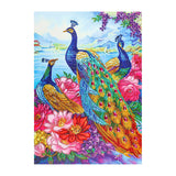 Crystal Rhinestone Diamond Painting Kit - Animal Peacock - Hibah-Diamond painting art studio