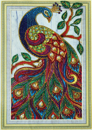 Crystal Rhinestone Diamond Painting Kit - Animal peacock - Hibah-Diamond painting art studio
