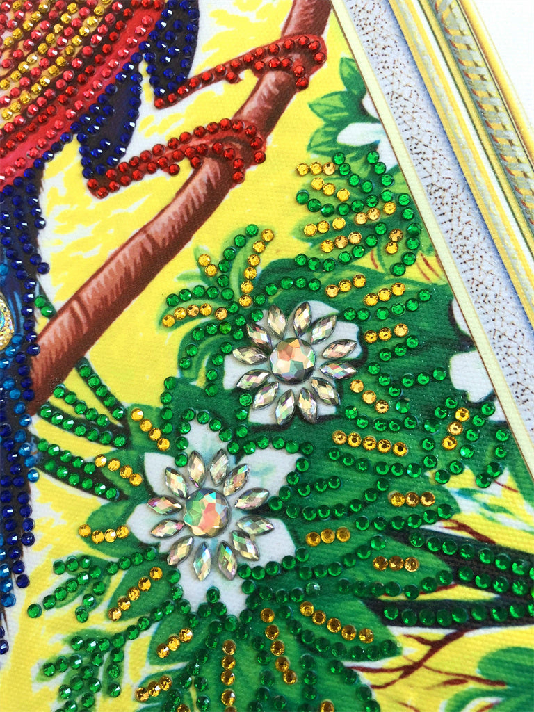 Crystal Rhinestone Diamond Painting Kit - Animal peacock - Hibah-Diamond painting art studio
