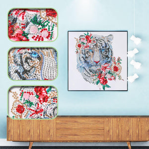 Crystal Rhinestone Diamond Painting Kit - Animal Tiger - Hibah-Diamond painting art studio