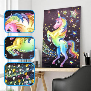 Crystal Rhinestone Diamond Painting Kit - Animal Unicorn - Hibah-Diamond painting art studio