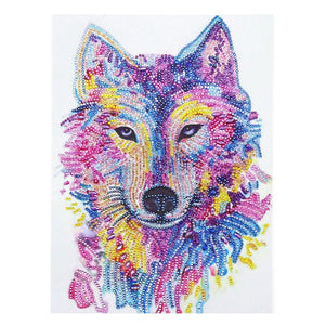 Crystal Rhinestone Diamond Painting Kit - Animal wolf - Hibah-Diamond painting art studio