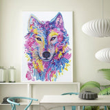 Crystal Rhinestone Diamond Painting Kit - Animal wolf - Hibah-Diamond painting art studio