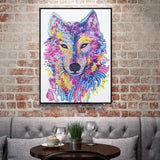 Crystal Rhinestone Diamond Painting Kit - Animal wolf - Hibah-Diamond painting art studio