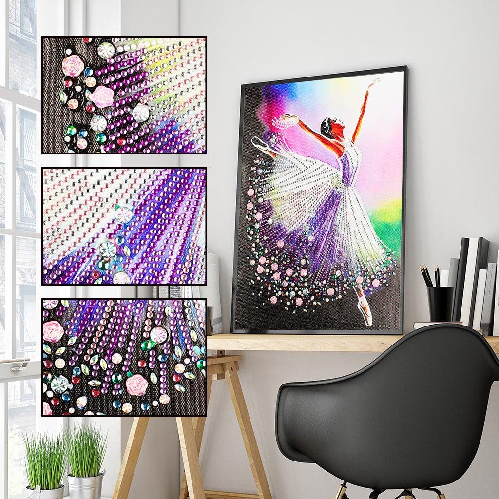 Crystal Rhinestone Diamond Painting Kit - Ballet dancer - Hibah-Diamond painting art studio