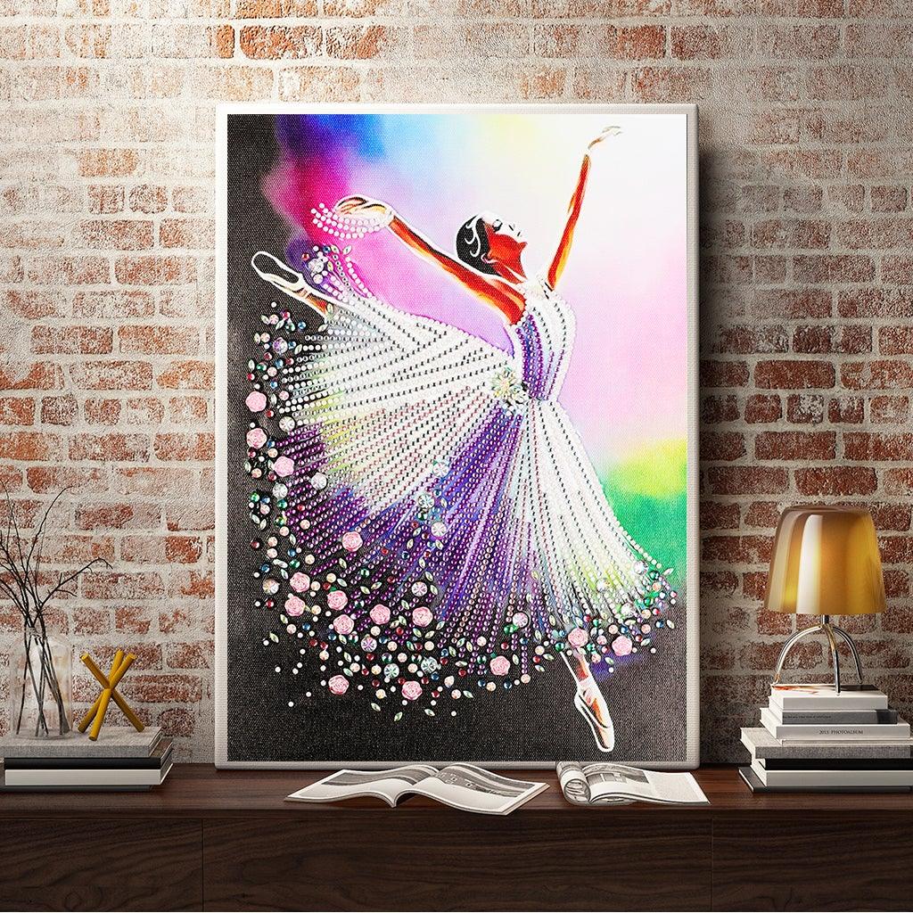 Crystal Rhinestone Diamond Painting Kit - Ballet dancer - Hibah-Diamond painting art studio