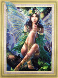 Crystal Rhinestone Diamond Painting Kit - Beautiful butterfly elf (16x20inch)