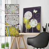 Crystal Rhinestone Diamond Painting Kit - Beautiful dandelions - Hibah-Diamond painting art studio