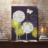 Crystal Rhinestone Diamond Painting Kit - Beautiful dandelions - Hibah-Diamond painting art studio