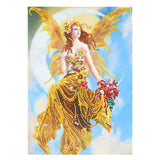 Crystal Rhinestone Diamond Painting Kit - Beautiful Elf on the moon