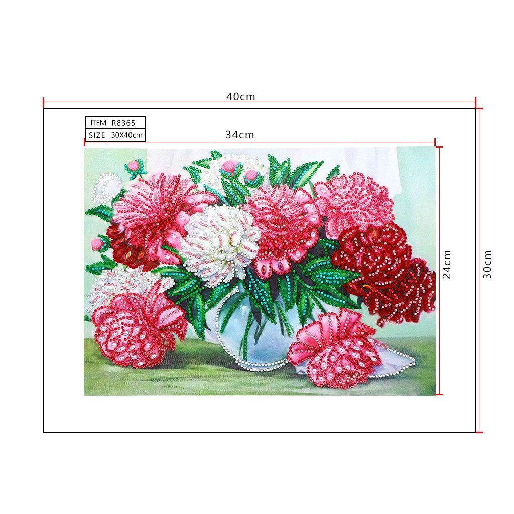 Crystal Rhinestone Diamond Painting Kit - Beautiful flower - Hibah-Diamond painting art studio