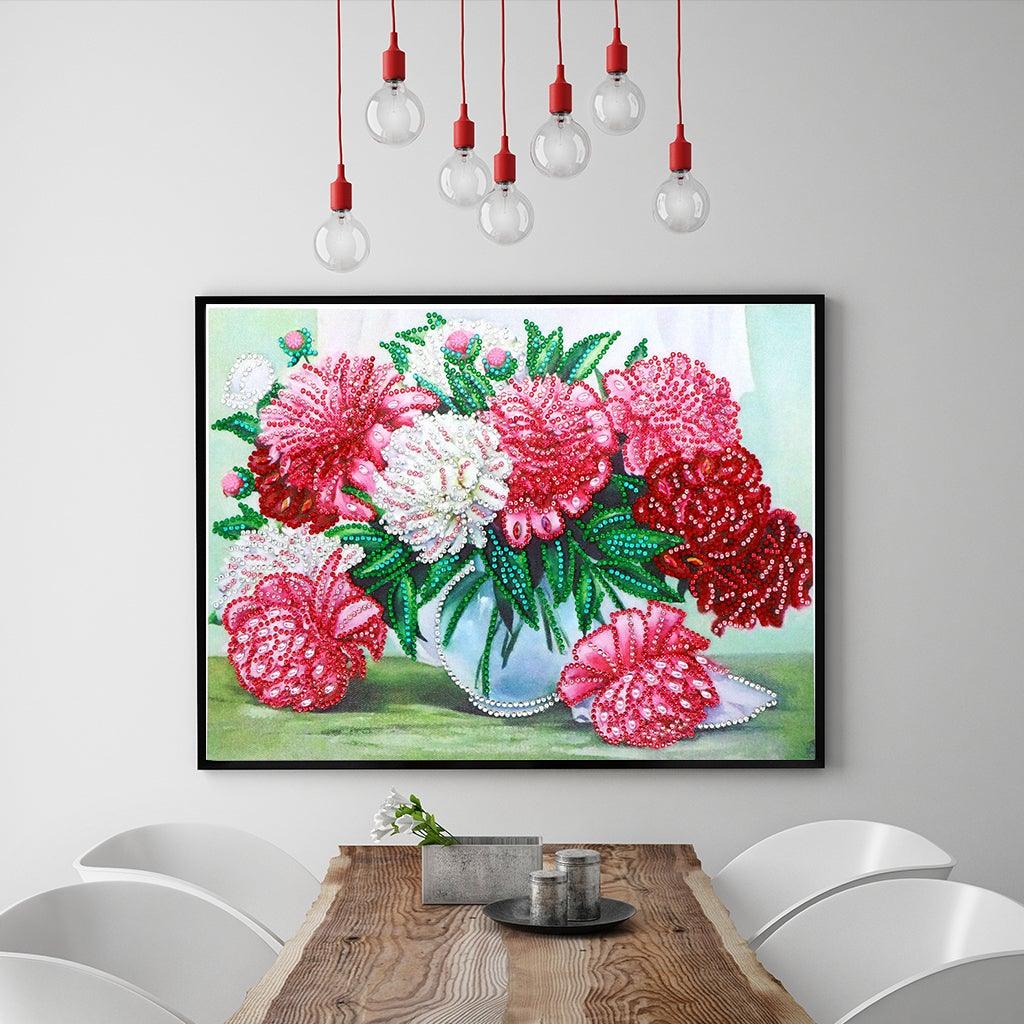 Crystal Rhinestone Diamond Painting Kit - Beautiful flower - Hibah-Diamond painting art studio