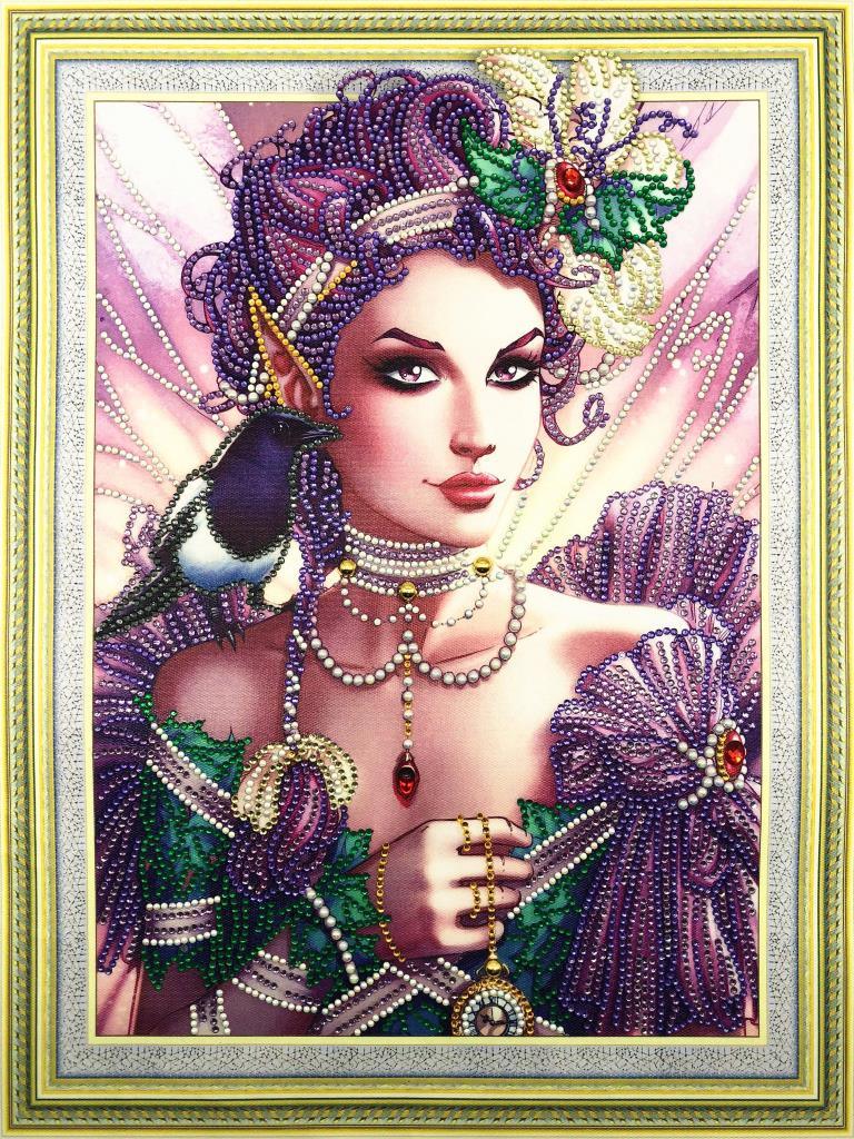 Crystal Rhinestone Diamond Painting Kit - Beautiful girl (16x20inch) - Hibah-Diamond painting art studio