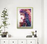 Crystal Rhinestone Diamond Painting Kit - Beautiful girl (16x20inch) - Hibah-Diamond painting art studio