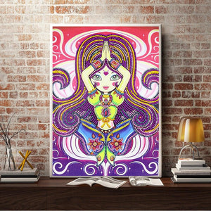 Crystal Rhinestone Diamond Painting Kit - Beautiful girl - Hibah-Diamond painting art studio