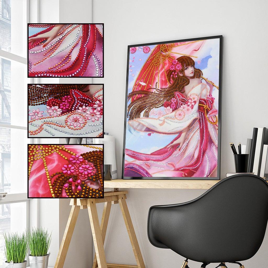Crystal Rhinestone Diamond Painting Kit - Beautiful girl - Hibah-Diamond painting art studio