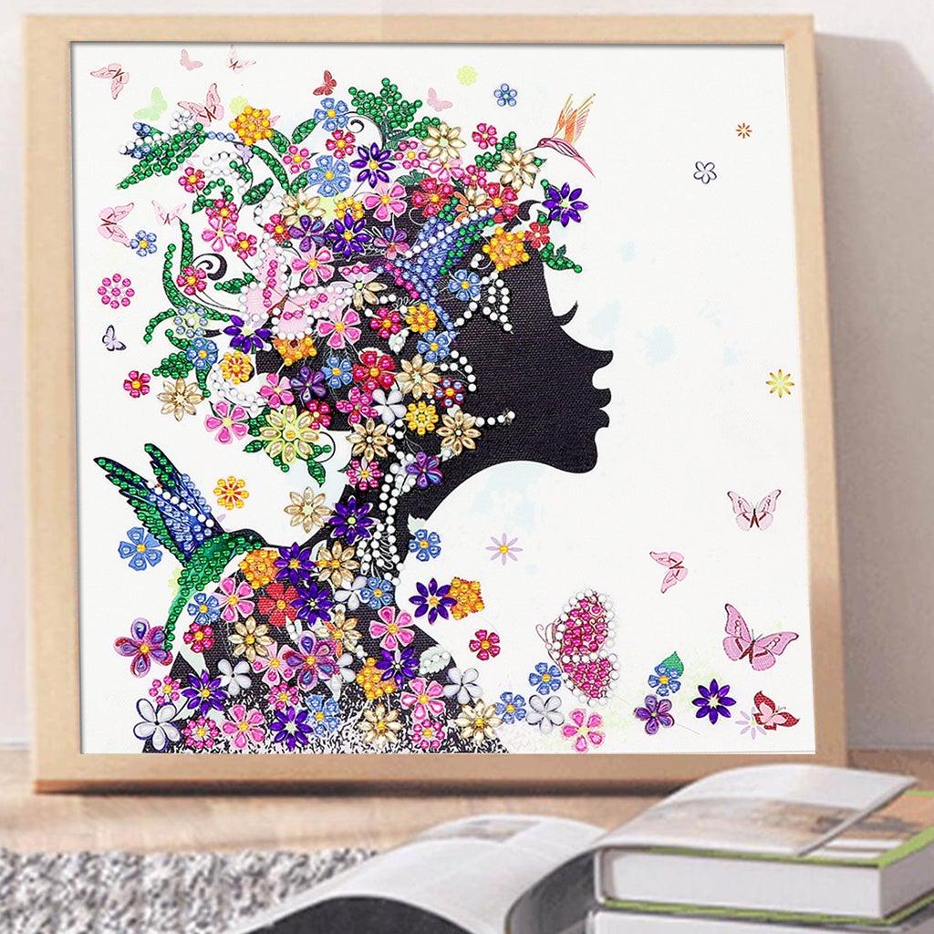 Crystal Rhinestone Diamond Painting Kit - Beautiful girl - Hibah-Diamond painting art studio