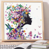 Crystal Rhinestone Diamond Painting Kit - Beautiful girl - Hibah-Diamond painting art studio
