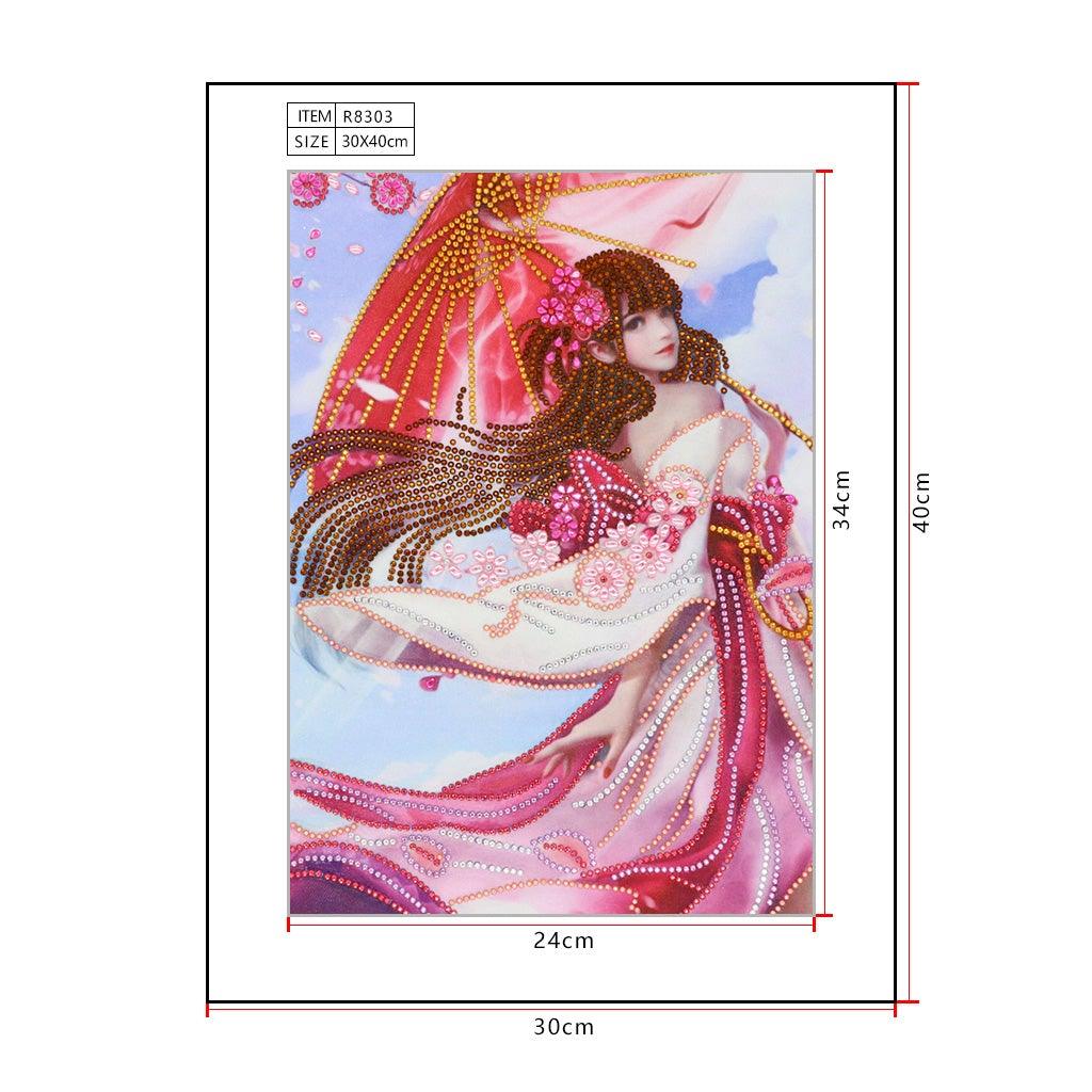 Crystal Rhinestone Diamond Painting Kit - Beautiful girl - Hibah-Diamond painting art studio